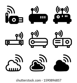 wireless icon isolated sign symbol vector illustration - Collection of high quality black style vector icons
