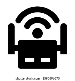 wireless icon isolated sign symbol vector illustration - high quality black style vector icons
