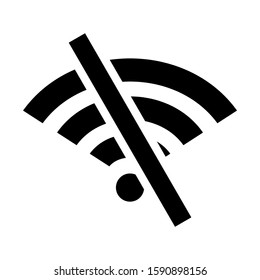 wireless icon isolated sign symbol vector illustration - high quality black style vector icons
