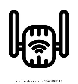 wireless icon isolated sign symbol vector illustration - high quality black style vector icons

