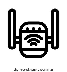 wireless icon isolated sign symbol vector illustration - high quality black style vector icons
