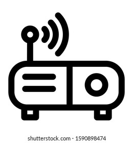 wireless icon isolated sign symbol vector illustration - high quality black style vector icons
