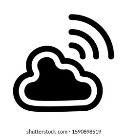 wireless icon isolated sign symbol vector illustration - high quality black style vector icons
