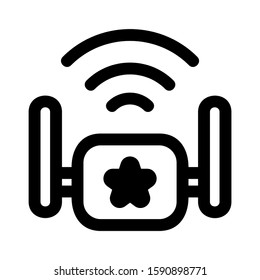 wireless icon isolated sign symbol vector illustration - high quality black style vector icons

