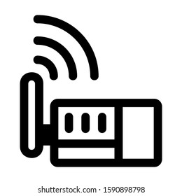 wireless icon isolated sign symbol vector illustration - high quality black style vector icons
