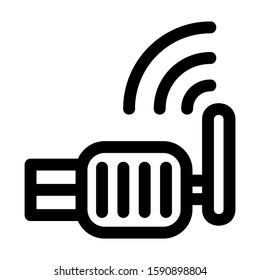 wireless icon isolated sign symbol vector illustration - high quality black style vector icons
