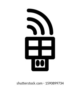 wireless icon isolated sign symbol vector illustration - high quality black style vector icons
