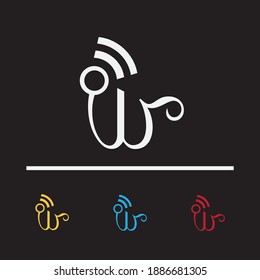 the wireless icon logo illustration