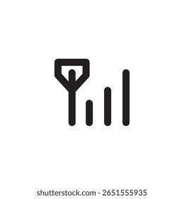 logotipo de ícone sem fio, ilustração vetorial para web e app.eps
