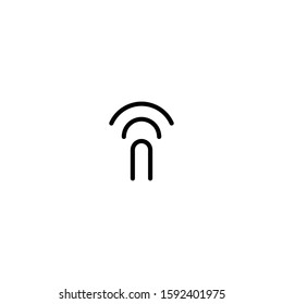 Wireless icon. Network symbol.  Logo design element