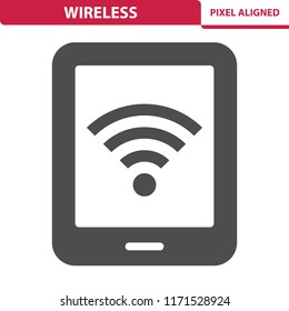 Wireless Icon. Professional, pixel perfect icon, EPS 10 format.