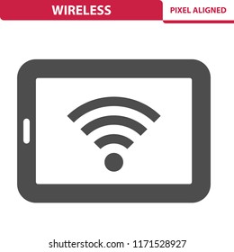 Wireless Icon. Professional, pixel perfect icon, EPS 10 format.