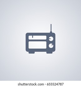 Wireless icon, Radio player icon