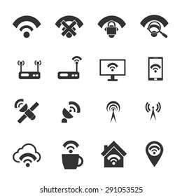 wireless icon set