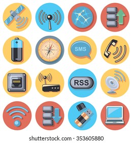 Wireless icon set