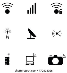 wireless icon set