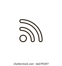 wireless icon. sign design