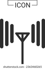 Zielziel für drahtloses Icon-Signal-Internetverbindung 