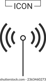 wireless icon signal connection internet radar target goal 