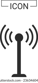 wireless icon signal connection internet radar target goal 