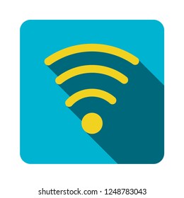 wireless icon. signal symbol. vector illustration. flat design