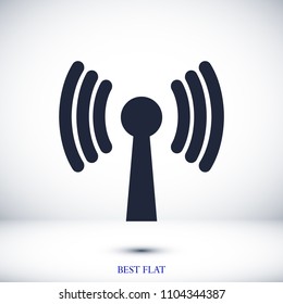 Wireless Icon , stock vector illustration flat design style