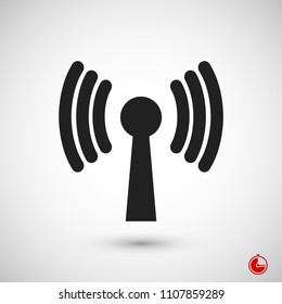 Wireless Icon , stock vector illustration flat design style