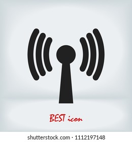 Wireless Icon , stock vector illustration flat design style