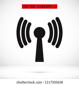 Wireless Icon , stock vector illustration flat design style