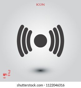 Wireless Icon , stock vector illustration flat design style