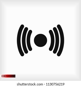 Wireless Icon , stock vector illustration flat design style