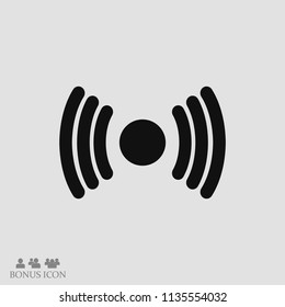 Wireless Icon , stock vector illustration flat design style