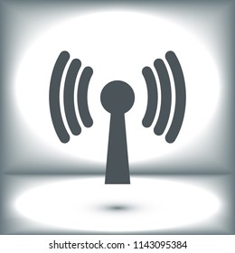 Wireless Icon , stock vector illustration flat design style