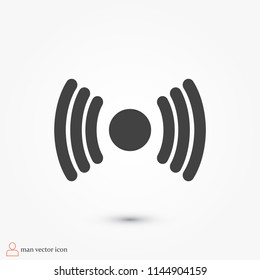 Wireless Icon , stock vector illustration flat design style