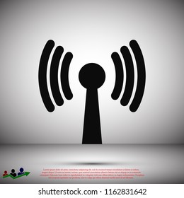 Wireless Icon , stock vector illustration flat design style