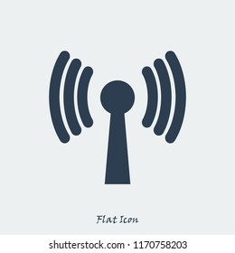 Wireless Icon , stock vector illustration flat design style