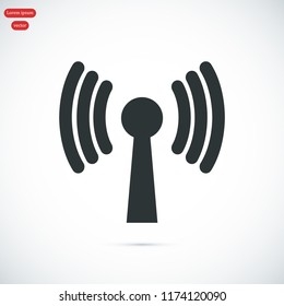 Wireless Icon , stock vector illustration flat design style
