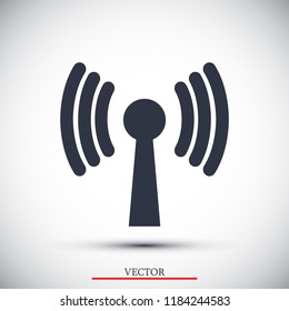 Wireless Icon , stock vector illustration flat design style