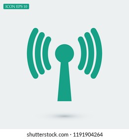 Wireless Icon , stock vector illustration flat design style