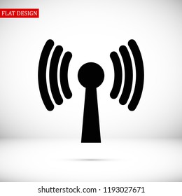 Wireless Icon , stock vector illustration flat design style