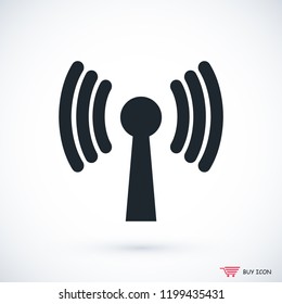 Wireless Icon , stock vector illustration flat design style