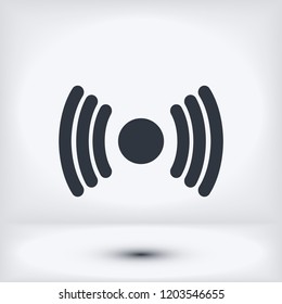 Wireless Icon , stock vector illustration flat design style
