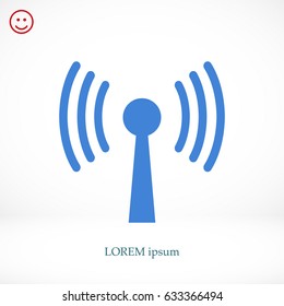 Wireless Icon , stock vector illustration flat design style