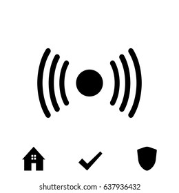 Wireless Icon , stock vector illustration flat design style