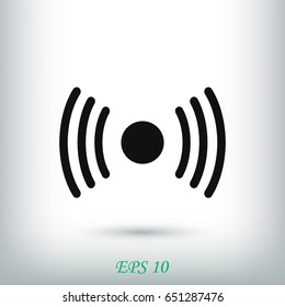 Wireless Icon , stock vector illustration flat design style