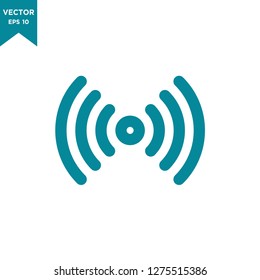 wireless icon in trendy flat style 