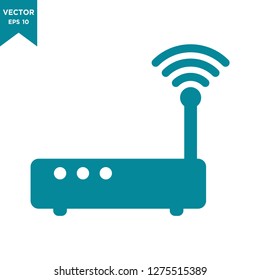 wireless icon in trendy flat style 