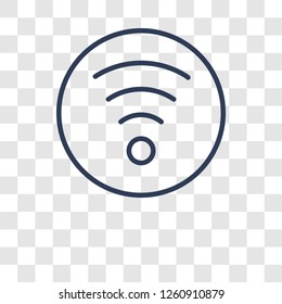 Wireless icon. Trendy Wireless logo concept on transparent background from Smarthome collection
