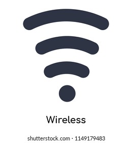 Wireless icon vector isolated on white background for your web and mobile app design, Wireless logo concept