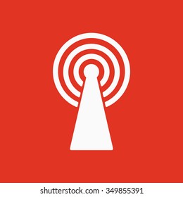 The wireless icon. wifi symbol. Flat Vector illustration